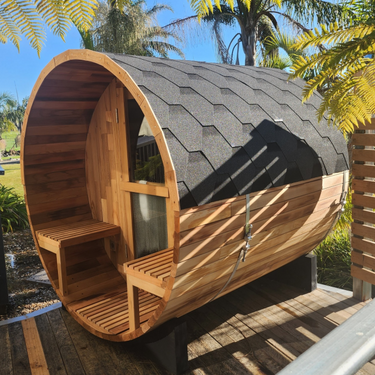 Traditional Barrel Sauna - Premium Canadian Cedar Recovery System